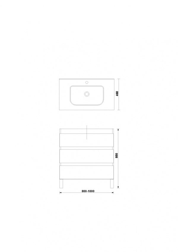 Conjunto Daily 3C 100 cm.